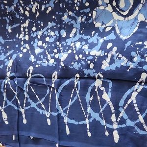 Blue batik sarong